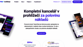 What Icewarp.cz website looked like in 2023 (3 years ago)