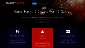 What Iwantcheats.net website looked like in 2023 (1 year ago)