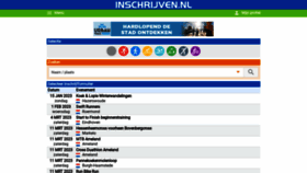 What Inschrijven.nl website looked like in 2023 (1 year ago)