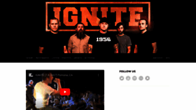 What Igniteband.com website looked like in 2023 (1 year ago)