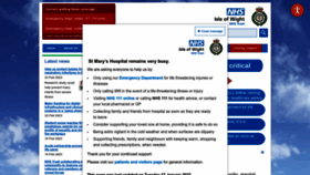What Iow.nhs.uk website looked like in 2023 (1 year ago)