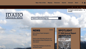 What Idahogeology.org website looked like in 2023 (1 year ago)