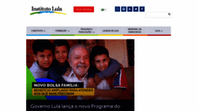 What Institutolula.org website looked like in 2023 (1 year ago)