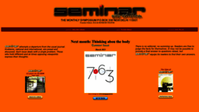 What India-seminar.com website looked like in 2023 (1 year ago)