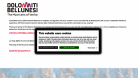 What Infodolomiti.it website looked like in 2023 (1 year ago)