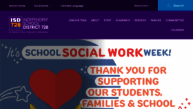 What Isd728.org website looked like in 2023 (2 years ago)