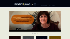 What Identifythesigns.org website looked like in 2023 (2 years ago)