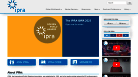 What Ipra.org website looked like in 2023 (1 year ago)