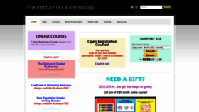 What Instituteofcaninebiology.org website looked like in 2023 (3 years ago)