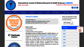 What Ijmrhs.com website looked like in 2023 (2 years ago)