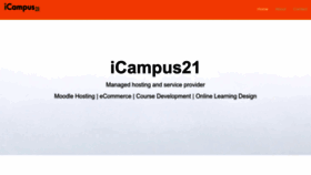 What Icampus21.com website looked like in 2023 (1 year ago)