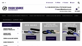 What Iyashisource.com website looked like in 2023 (1 year ago)