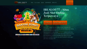 What Iblslot77.com website looked like in 2023 (1 year ago)