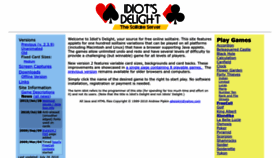 What Idiotsdelight.net website looked like in 2023 (1 year ago)