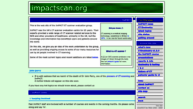 What Impactscan.org website looked like in 2023 (1 year ago)