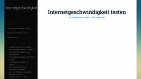 What Internetgeschwindigkeit.net website looked like in 2023 (1 year ago)