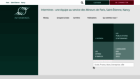 What Inter-mines.org website looked like in 2023 (2 years ago)