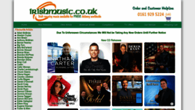 What Irishmusic.co.uk website looked like in 2023 (1 year ago)
