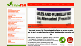 What Ihatepsm.com website looked like in 2023 (1 year ago)