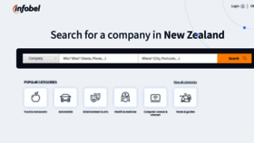 What Infobel.co.nz website looked like in 2023 (1 year ago)