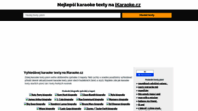What Ikaraoke.cz website looked like in 2023 (1 year ago)