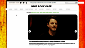 What Indierockcafe.com website looked like in 2023 (1 year ago)