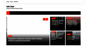 What Infoseni.id website looked like in 2023 (This year)