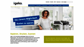 What Igeko.de website looked like in 2023 (This year)