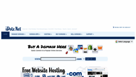 What Idotz.net website looked like in 2023 (2 years ago)