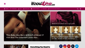 What Iknowhair.com website looked like in 2023 (This year)