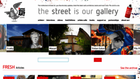 What Isupportstreetart.com website looked like in 2023 (This year)