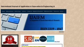 What Ijaiem.org website looked like in 2023 (This year)