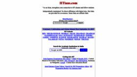 What Iitians.com website looked like in 2023 (This year)