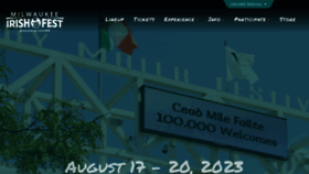 What Irishfest.com website looked like in 2023 (This year)