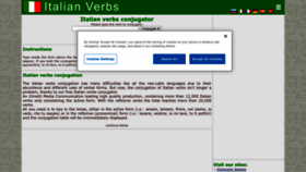 What Italian-verbs.com website looked like in 2023 (This year)