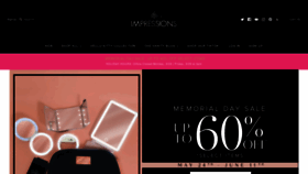 What Impressionsvanity.com website looked like in 2023 (This year)