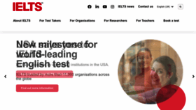 What Ielts.org website looked like in 2023 (This year)