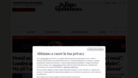 What Ilfattoquotidiano.it website looked like in 2023 (This year)