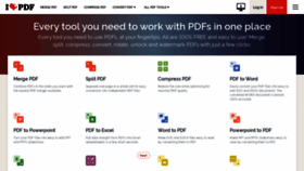 What Ilovepdf.com website looked like in 2023 (This year)