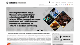 What Indiaeducationstat.com website looked like in 2023 (This year)