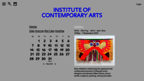 What Ica.art website looked like in 2023 (This year)