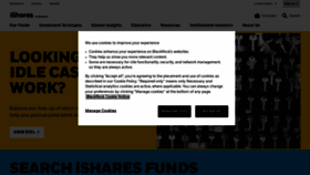 What Ishares.com website looked like in 2023 (This year)