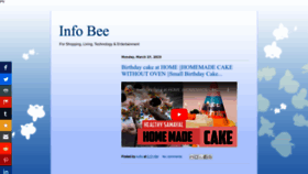What Info-bee.com website looked like in 2023 (This year)
