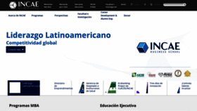 What Incae.edu website looked like in 2023 (2 years ago)