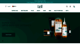 What Izilbeauty.com website looked like in 2023 (This year)