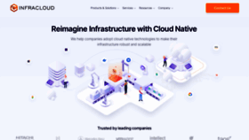 What Infracloud.io website looked like in 2023 (This year)
