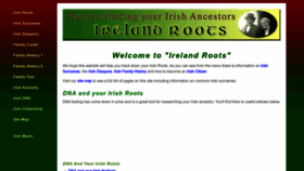What Irelandroots.com website looked like in 2023 (This year)