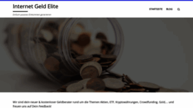 What Internetgeldelite.de website looked like in 2023 (This year)