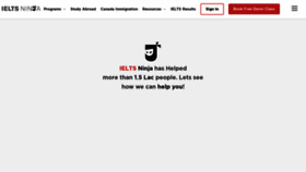 What Ieltsninja.com website looked like in 2023 (This year)