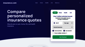 What Insurance.com website looked like in 2023 (This year)